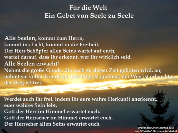 Für die Welt – Ein Gebet von Seele zu Seele | Helfende Antworten